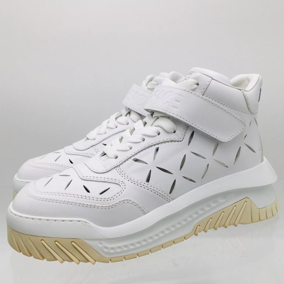 Versace Odissea Sneaker 'Cut-Out - Optical White' US Mens 11 - Picture 2 of 11